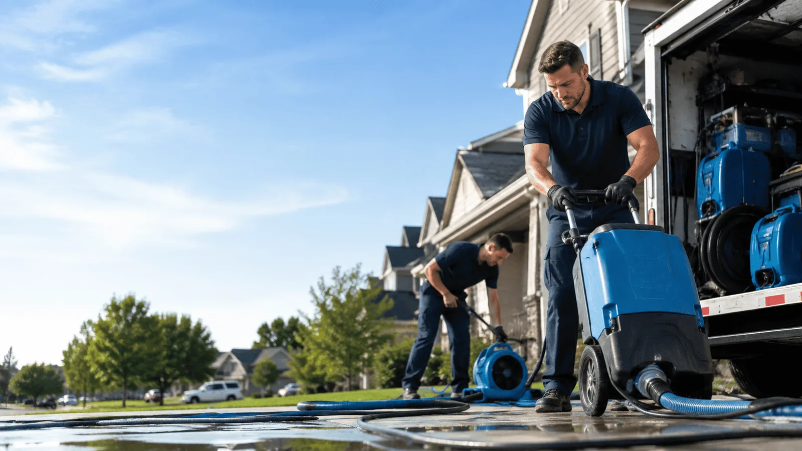 Dehumidification being performed in Indian Springs, NV